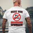 Bademeister Dlrg Nichtom Beckenrand Jumping S T-Shirt mit Rückendruck Geschenke für alte Männer