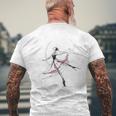 Balletto Danza Arte Astratta Ballerina Graziosa T-shirt da uomo con stampa posteriore Regalos para ancianos