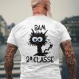Bam 2A Elementare Primo Giorno Di Scuola T-shirt da uomo con stampa posteriore Regalos para ancianos