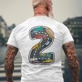 Bambino 2 Anni 2 °Eicoli Auto Secondo Compleanno Ragazzi Due Bday T-shirt da uomo con stampa posteriore Regalos para ancianos