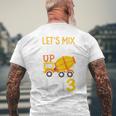 Bambino Bambini 3 ° Compleanno Camion Costruzione Camion 3 Anni Ragazzi T-shirt da uomo con stampa posteriore Regalos para ancianos