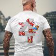 Bambino Camion Pompieri 4 Anniigili Del Fuoco T-shirt da uomo con stampa posteriore Regalos para ancianos