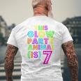 Bambino This Glow Party Animal Is 7 Compleanno DivertenteT-shirt da uomo con stampa posteriore Regalos para ancianos
