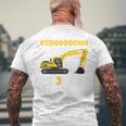 Bambino Regalo Di Terzo Compleanno Ho 3 Anni Escavatore Cantiere T-shirt da uomo con stampa posteriore Regalos para ancianos