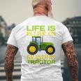 Bambino Trattore Agricoloerde Nipote E Nonno Agricoltore Ragazzo T-shirt da uomo con stampa posteriore Regalos para ancianos