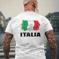 Bandiera Italiana Retrò T-shirt da uomo con stampa posteriore Regalos para ancianos