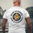 Bevor Ich Gendere Lerne Ich Klingonisch Gray T-Shirt mit Rückendruck Geschenke für alte Männer