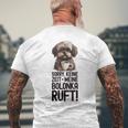 Bolonka Zwetna Dog Keine Zeit Meine Bolonka Ruft Gray T-Shirt mit Rückendruck Geschenke für alte Männer