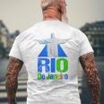 Brazil Rio De Janeiro Palme Beach Copacabana T-Shirt mit Rückendruck Geschenke für alte Männer