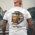 California San Francisco Cable Car Sf Storia Dei Trasporti T-shirt da uomo con stampa posteriore Regalos para ancianos