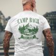 Camp Bach Team Bride Hiking Camping Bachelorette Party 2024 Men's T-shirt Back Print Gifts for Old Men