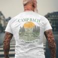 Camp Bach Team Bride Retro Camping Bachelorette Party 2024 Men's T-shirt Back Print Gifts for Old Men