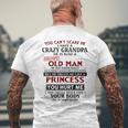 You Can't Scare Me I Have A Crazy Grandpa Grumpy Old Man Men's T-shirt Back Print Gifts for Old Men