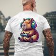 Capybara ideo Games Capybara T-Shirt mit Rückendruck Geschenke für alte Männer