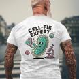 Cell-Fie Esperto In Camera Microbiologia E Medicina T-shirt da uomo con stampa posteriore Regalos para ancianos