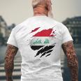 Chemises Fières Iraqiennes Drapeau De L'irak Déchiré T-shirt imprimé au dos Cadeaux pour les vieillards