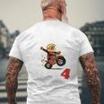 Children's 4Th Birthday Aus Dem Weg Ich Bin Schon 4 Jahre Motorcycle T-Shirt mit Rückendruck Geschenke für alte Männer