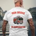 Children's Boys Fire Brigade Mein Bruder Kommt In Die Schule 80 T-Shirt mit Rückendruck Geschenke für alte Männer