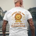 Children's Hurra Ich Bin Jetzt Ein Krippenkind Lö T-Shirt mit Rückendruck Geschenke für alte Männer