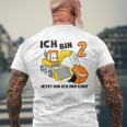 Children's Children's Ich Bin Schon 2 T-Shirt mit Rückendruck Geschenke für alte Männer