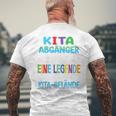 Children's Kita Abgänger 2024 Eine Legendeerlässt Das Kita Gelände T-Shirt mit Rückendruck Geschenke für alte Männer