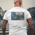 Claude Monet Water Lilies Painting T-shirt da uomo con stampa posteriore Regalos para ancianos