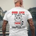 Collaboratore Lasciare Smettere Di Andare Cambiare Lavoro Buona Fortuna T-shirt da uomo con stampa posteriore Regalos para ancianos