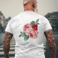 Con Motivo A Rose Rose Motivo Floreale Colore Acqua Regalo T-shirt da uomo con stampa posteriore Regalos para ancianos