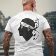 Corsica Mohren's Head Flag T-Shirt mit Rückendruck Geschenke für alte Männer