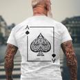 Costume As De Pique Costume De Jeu De Cartes T-shirt imprimé au dos Cadeaux pour les vieillards