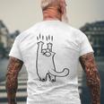 Cute Kitten Cat Lovers T-Shirt mit Rückendruck Geschenke für alte Männer