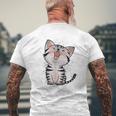 Cute Kitten Cat Lovers T-Shirt mit Rückendruck Geschenke für alte Männer