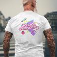 Cute School Secretary 80'S 90'S Back To School Men's T-shirt Back Print Gifts for Old Men