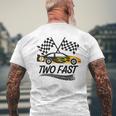 Da Corsa Two Fast 2 Curious Birthday 2 Anni Race Car Speed T-shirt da uomo con stampa posteriore Regalos para ancianos