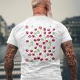 Donna Ciliegie Cherry Fruit Pattern Acquerello Opera D'arte Con Collo A T-shirt da uomo con stampa posteriore Regalos para ancianos