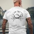 Donna Frutti Di Mare Di Granchi E Crostac Con Collo A T-shirt da uomo con stampa posteriore Regalos para ancianos