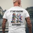Donna It's Not Hoarding If It's Books Dragon Reading Book Con Collo A T-shirt da uomo con stampa posteriore Regalos para ancianos