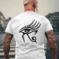 Donna Occhio Di Horus Simbolo Di Protezione Egizia Portafortuna Con Collo A T-shirt da uomo con stampa posteriore Regalos para ancianos