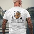 Eigentlich Will Ich Nur Kaiserschmarrn Essen T-Shirt mit Rückendruck Geschenke für alte Männer