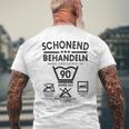 Einstück Ist 90 Jahre Schleend Treateln 90Th Birthday T-Shirt mit Rückendruck Geschenke für alte Männer