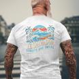El Salvador Flag Country Travel Vacation I Love El Salvador Men's T-shirt Back Print Gifts for Old Men