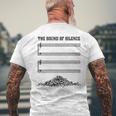 El Sonido Del Silencio Divertido Regalo Musical Camiseta Hombre Estampado Espalda Regalos para ancianos