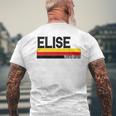 Elise Nome Personalizzato Carino Ideaintage Donna Elise T-shirt da uomo con stampa posteriore Regalos para ancianos