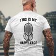 Fencer Scherma Maschera Questo È Il Mioolto Felice Epee Sword Lotta T-shirt da uomo con stampa posteriore Regalos para ancianos