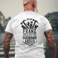 Franz First Name Franz Gray T-Shirt mit Rückendruck Geschenke für alte Männer