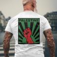 Free Palestine Propaganda-Style Palestine Fist T-shirt da uomo con stampa posteriore Regalos para ancianos