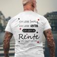 Humour Ich Geh In Rente T-Shirt mit Rückendruck Geschenke für alte Männer