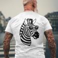 Zebra With Sunglasses T-Shirt mit Rückendruck Geschenke für alte Männer