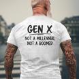 Gen X Non Un Millennial Non Un Boomer Divertente Generazione X T-shirt da uomo con stampa posteriore Regalos para ancianos