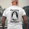 Ghosting Pendejos Mexican Ghost Halloween On Back Men's T-shirt Back Print Gifts for Old Men